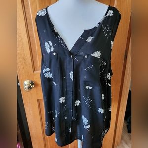 Maurice Floral Pattern Tank Top Size 1